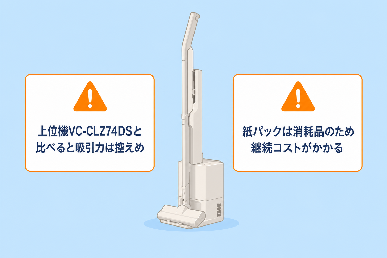 東芝VC-SL140DSの気になる口コミ（上位機VC-CLZ74DSより吸引力控えめ・紙パックの継続コスト）