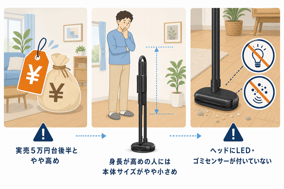 三菱HC-JK2E デメリットの生活シーン