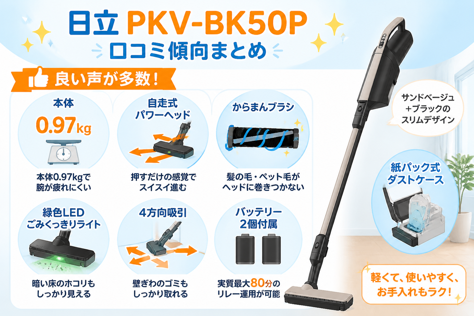 パナソニックMC-NX500Kと日立PKV-BK50Pの違い比較 fig18